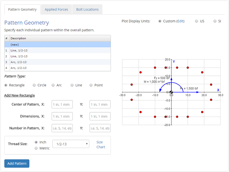 Bolt Pattern Geometry