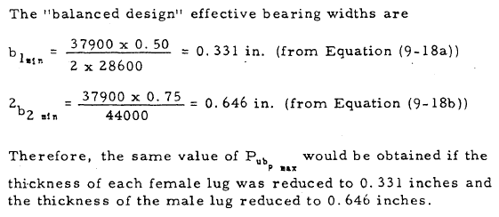 Balanced Design Bearing Widths